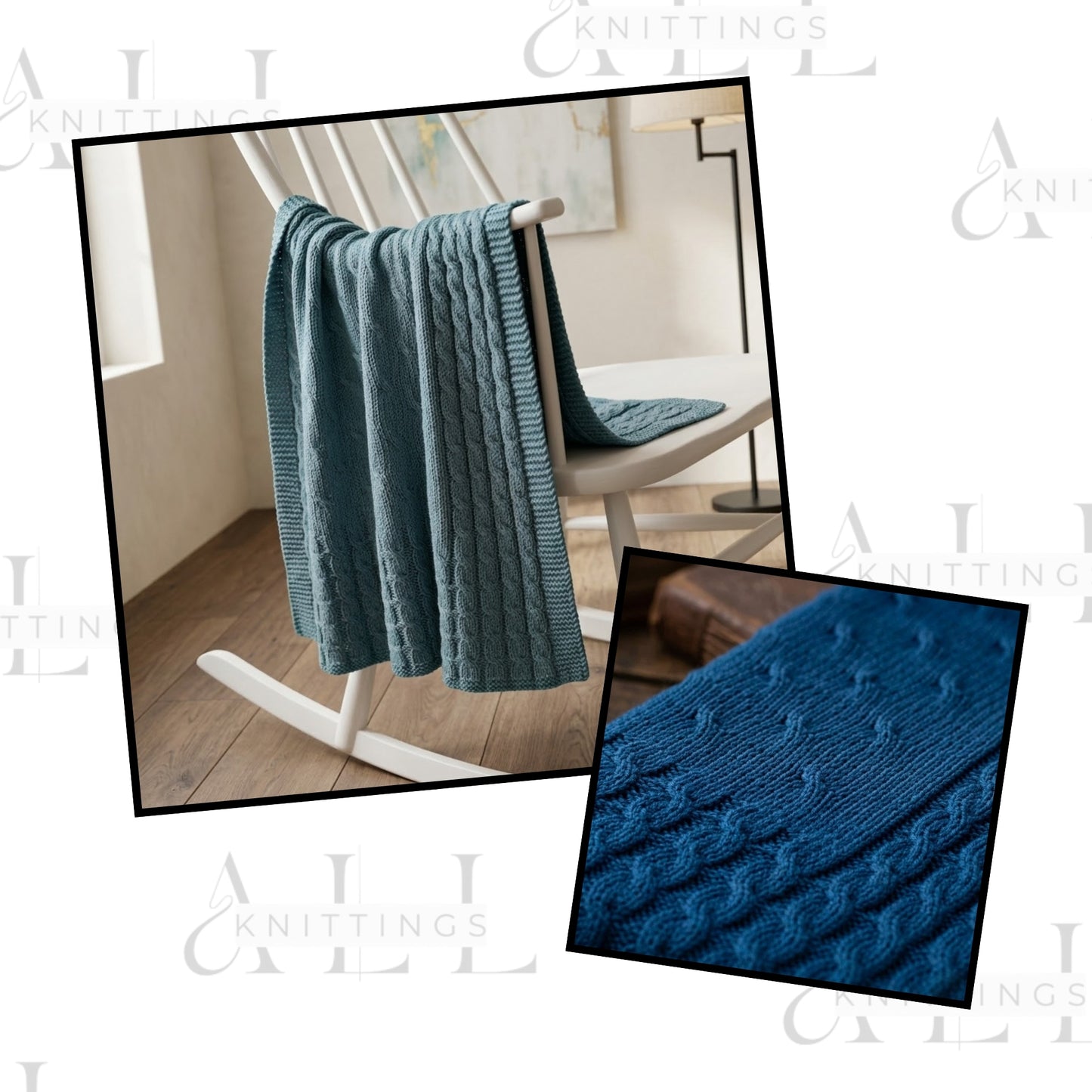 Baby Cables Blanket Knitting Pattern