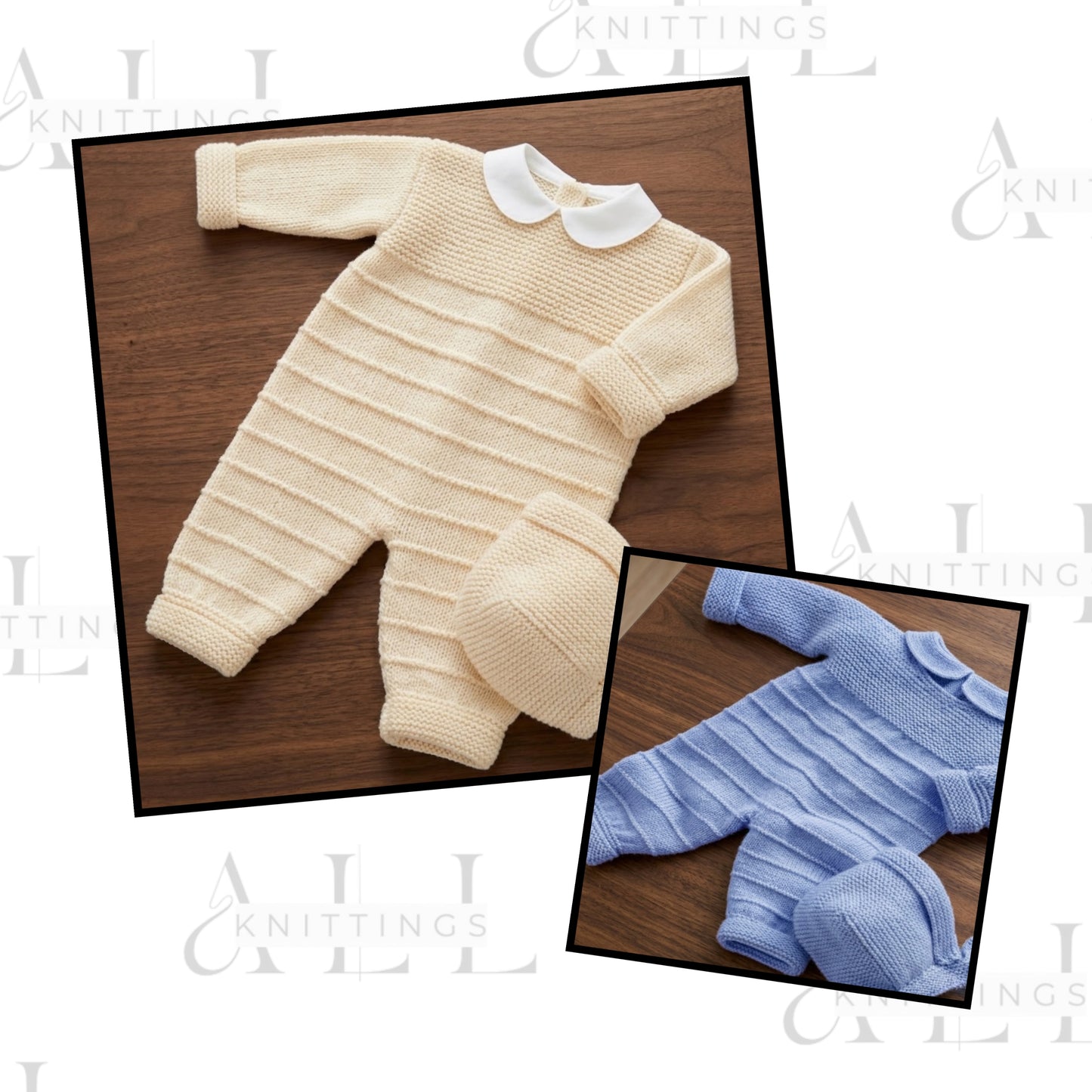 Playful Collared Little Onesie Knitting Pattern