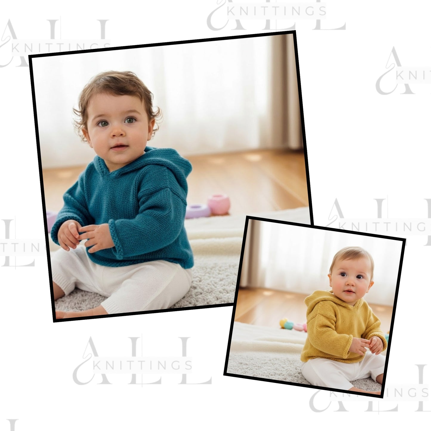 Unisex Little Hoodie Sweater Knitting Pattern