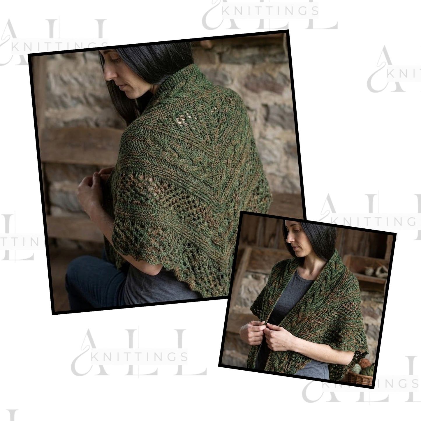 Misty Horizon Wrap Knitting Pattern