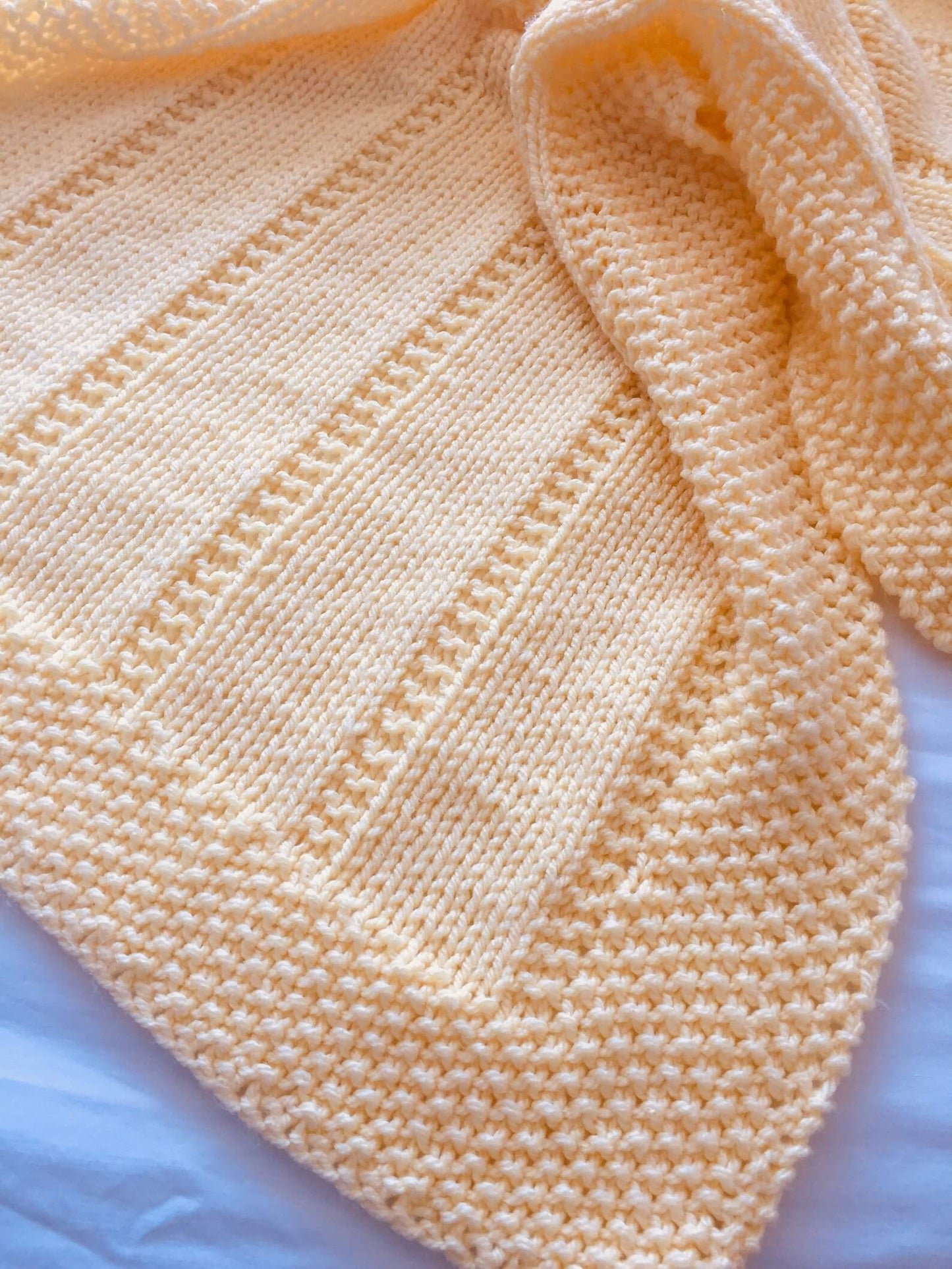 The Easy Reversible Baby Blanket Knitting Pattern