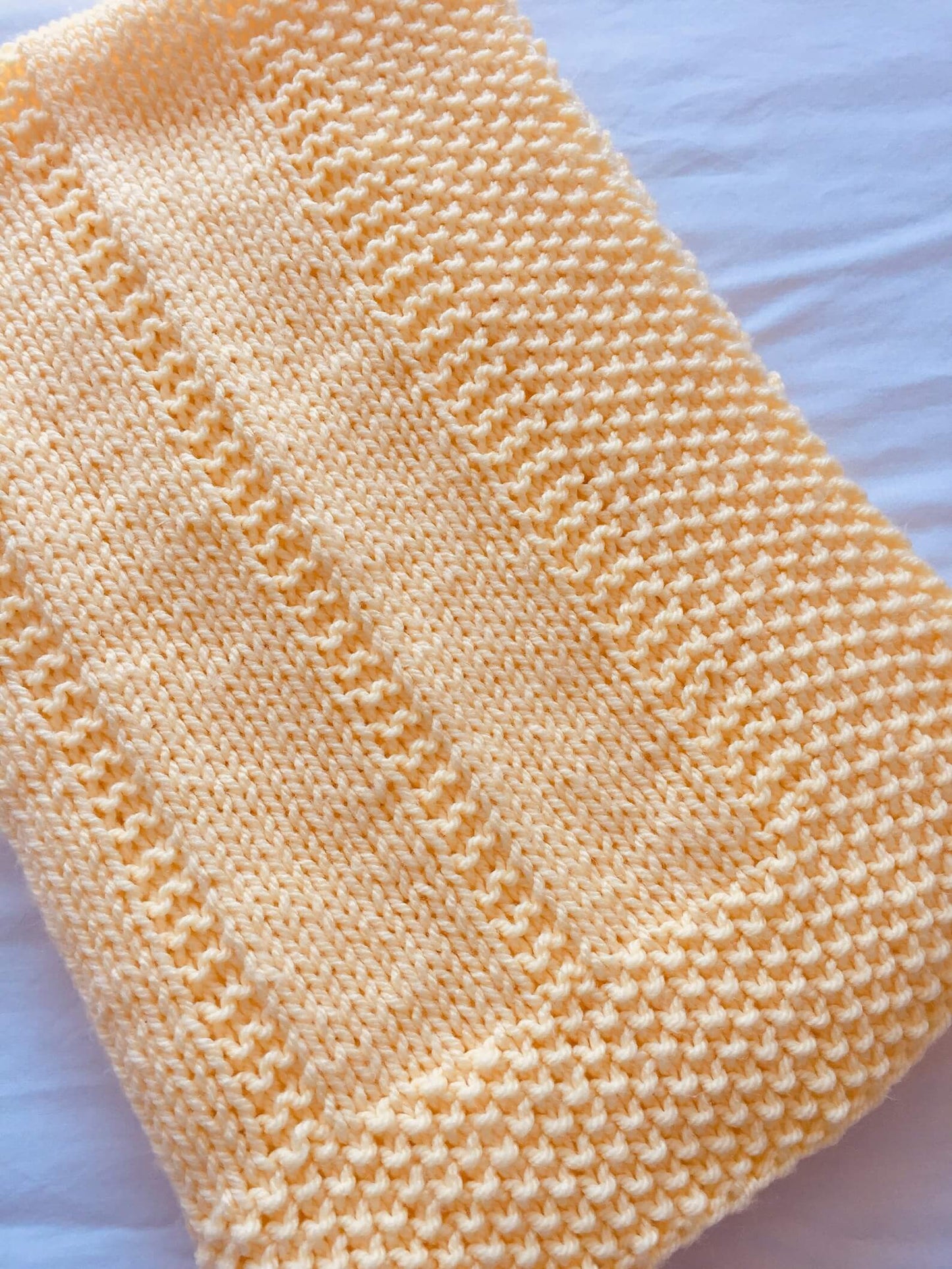 The Easy Reversible Baby Blanket Knitting Pattern