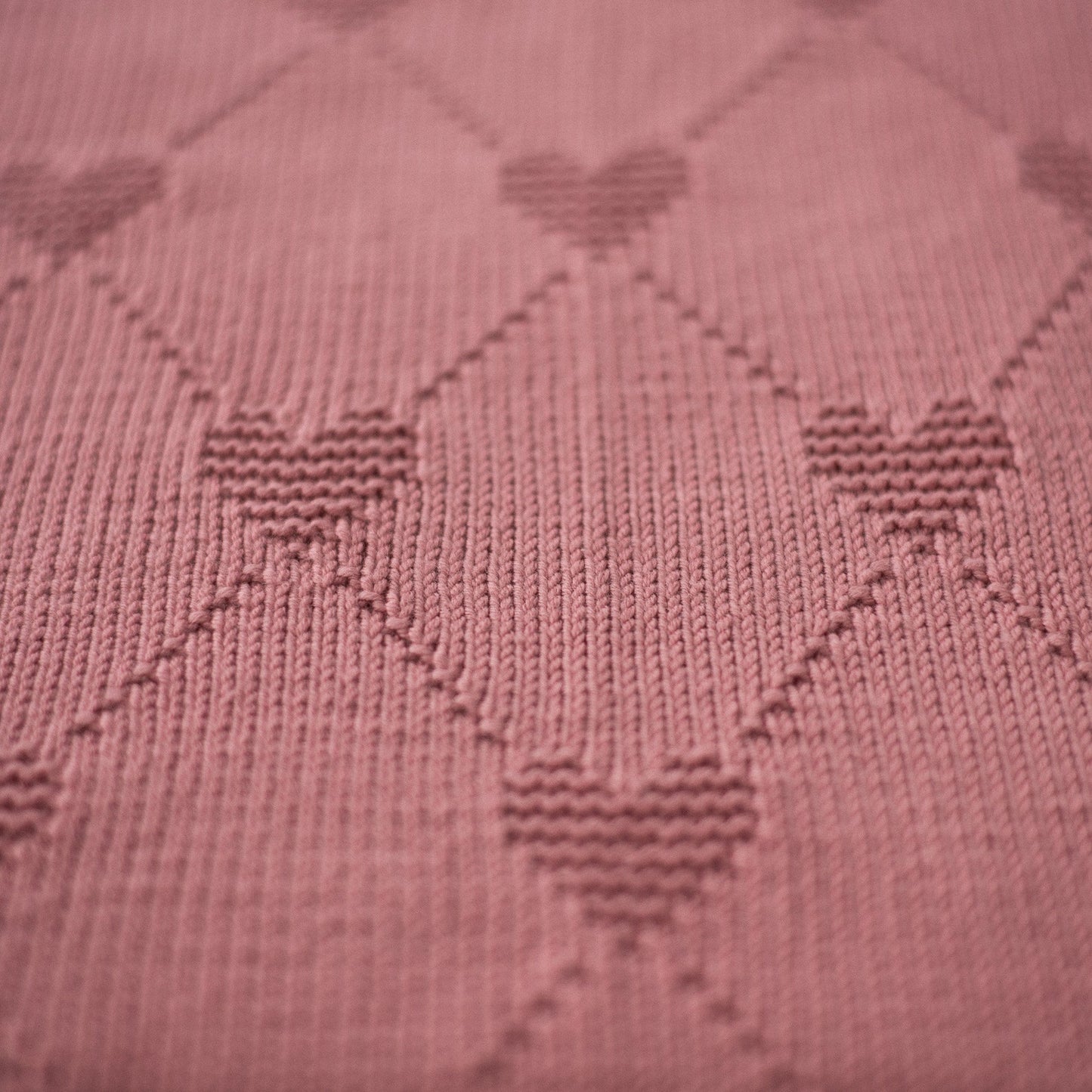 Heart Baby Blanket Knitting Pattern