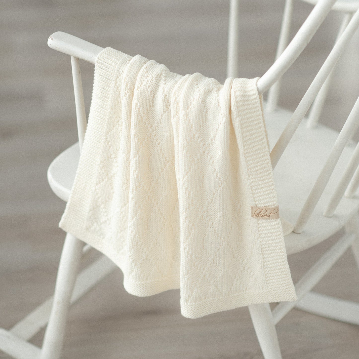 Diamonds Baby Blanket Knitting Pattern