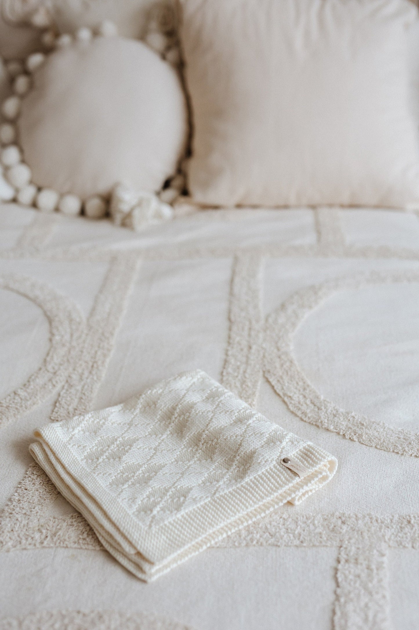 Diamonds Baby Blanket Knitting Pattern