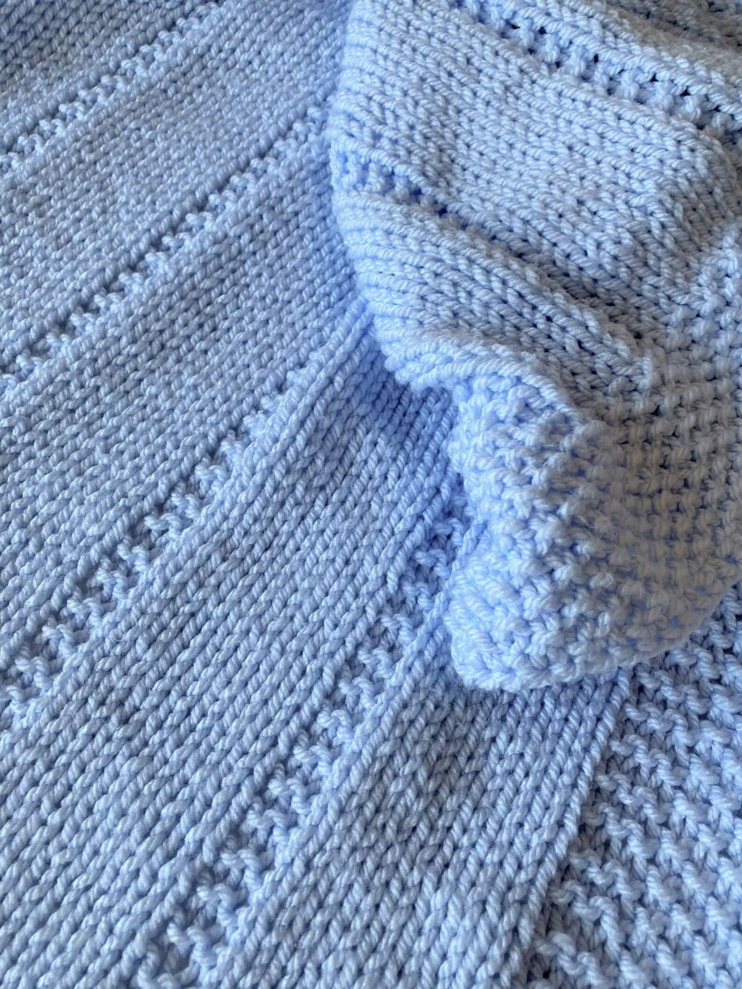 The Easy Reversible Baby Blanket Knitting Pattern