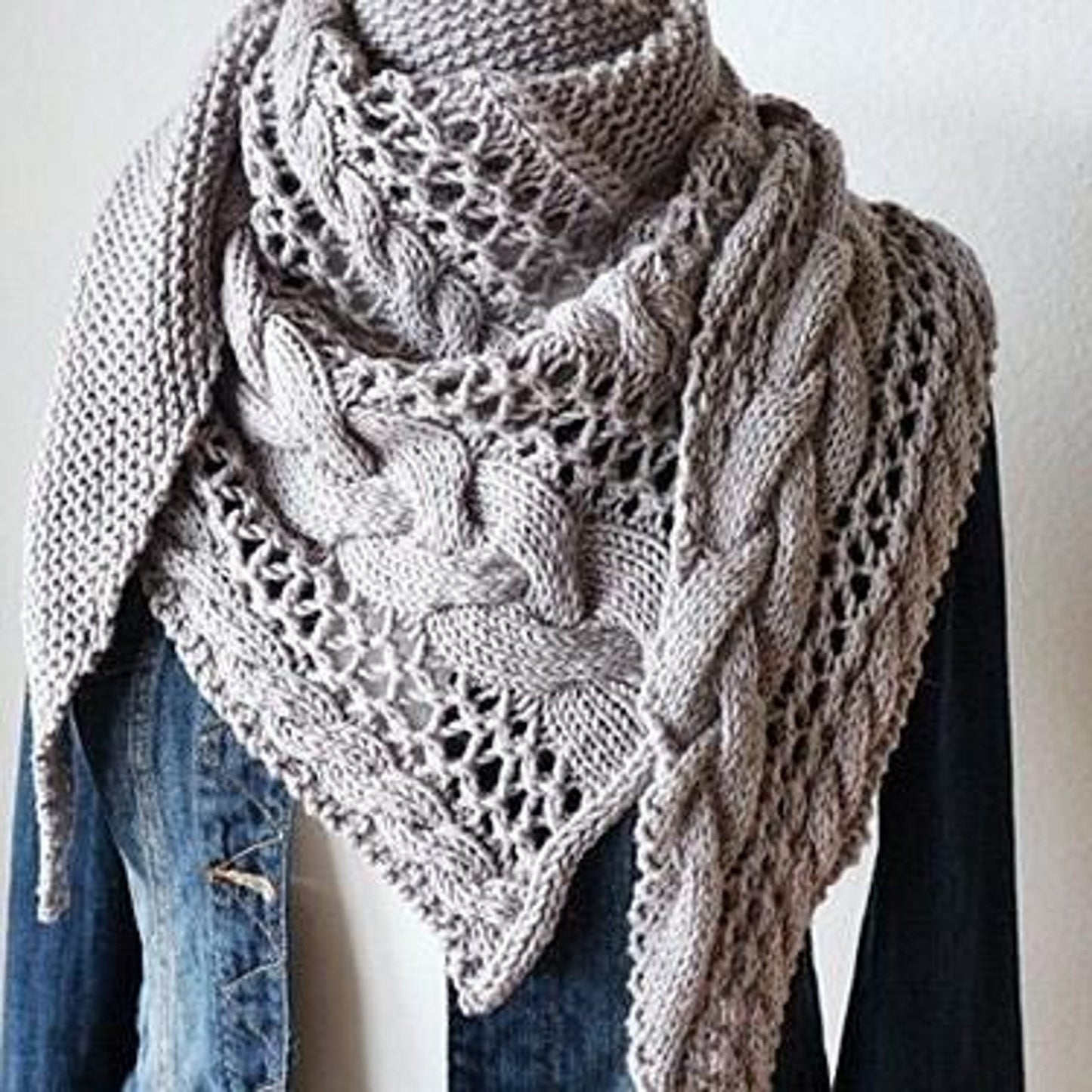 Cozy Winter Shawl Knitting Pattern