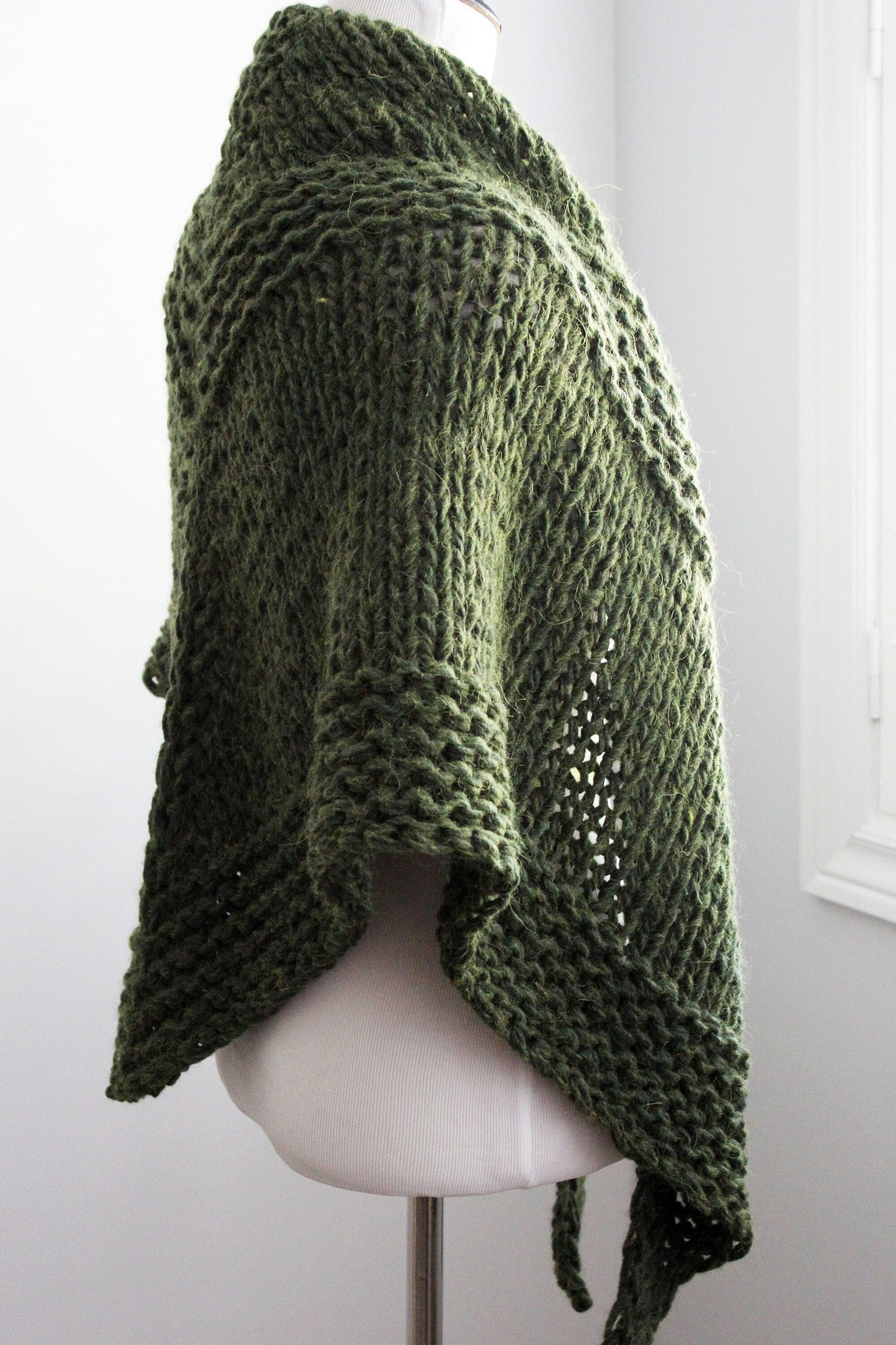Classic Triangle Scarf Knitting Pattern