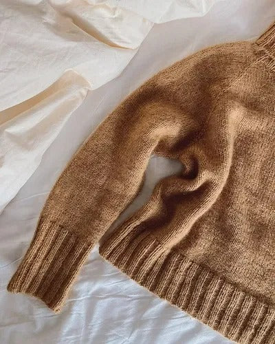 Old Money Turtle Neck Sweater Knitting Pattern