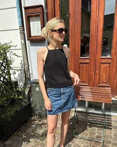 Clean Girl Tank Top Knitting Pattern