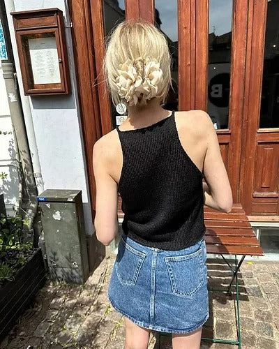 Clean Girl Tank Top Knitting Pattern