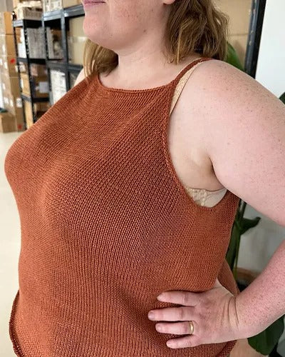 Clean Girl Tank Top Knitting Pattern