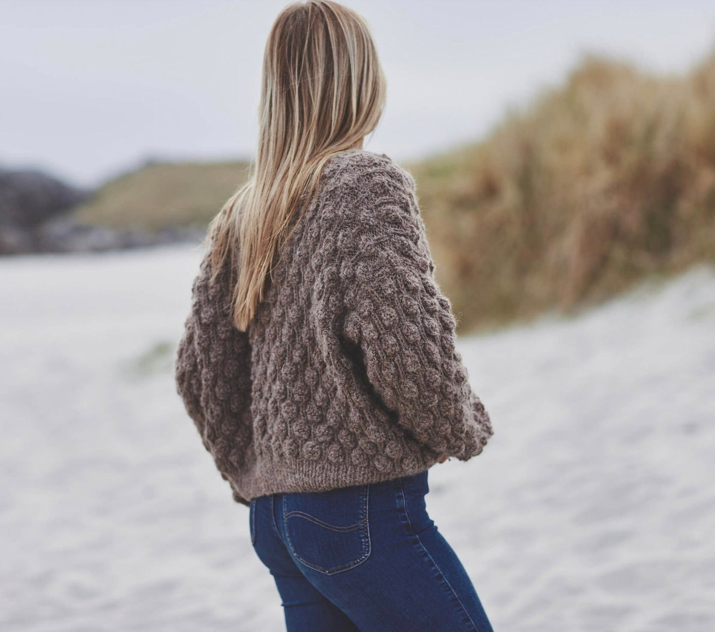Elegant Rosebud Cardigan Knitting Pattern