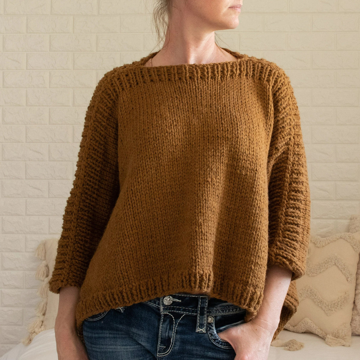 Effortless Draped Cape Knitting Pattern