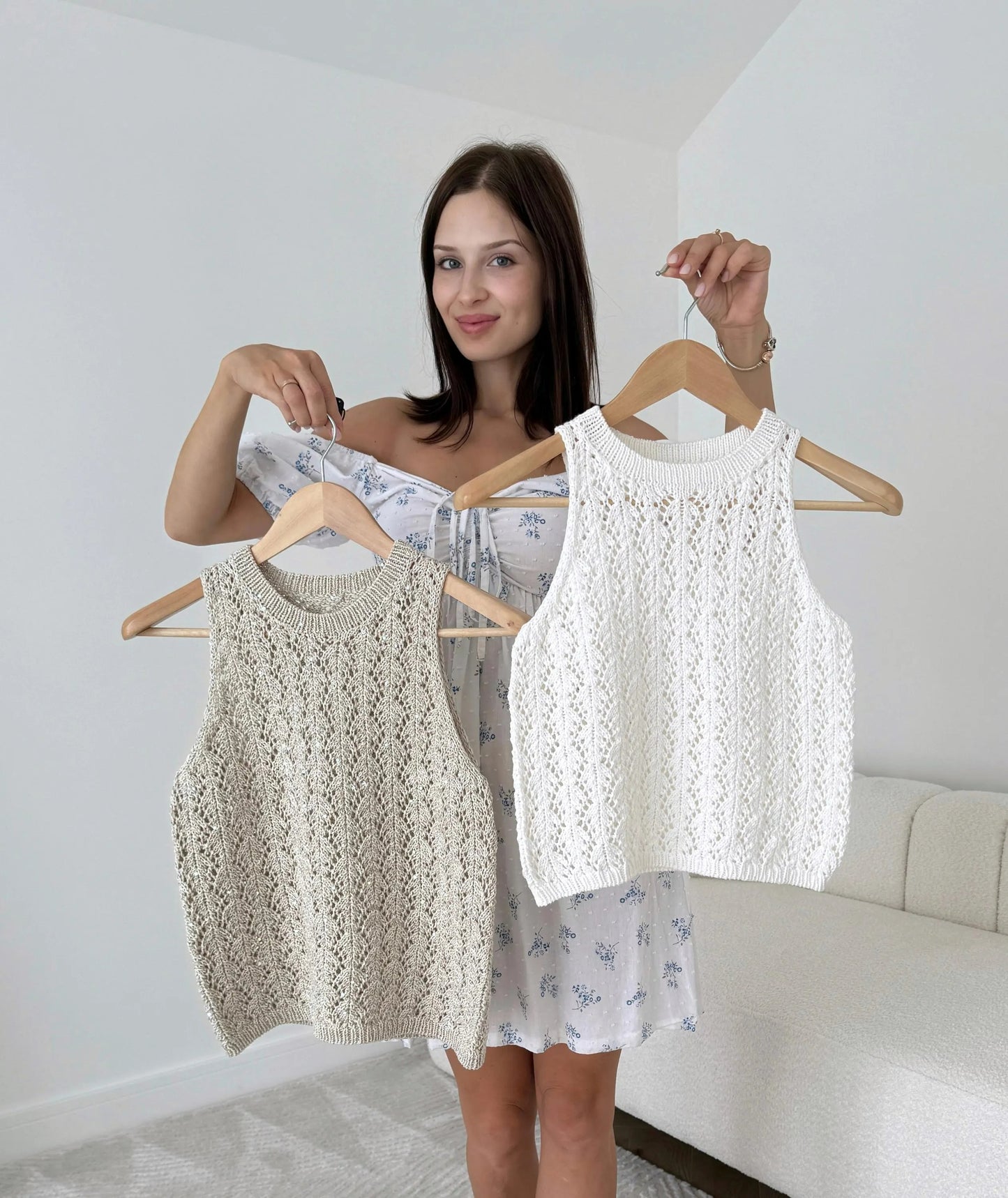 Ellana Elegant Top Knitting Pattern
