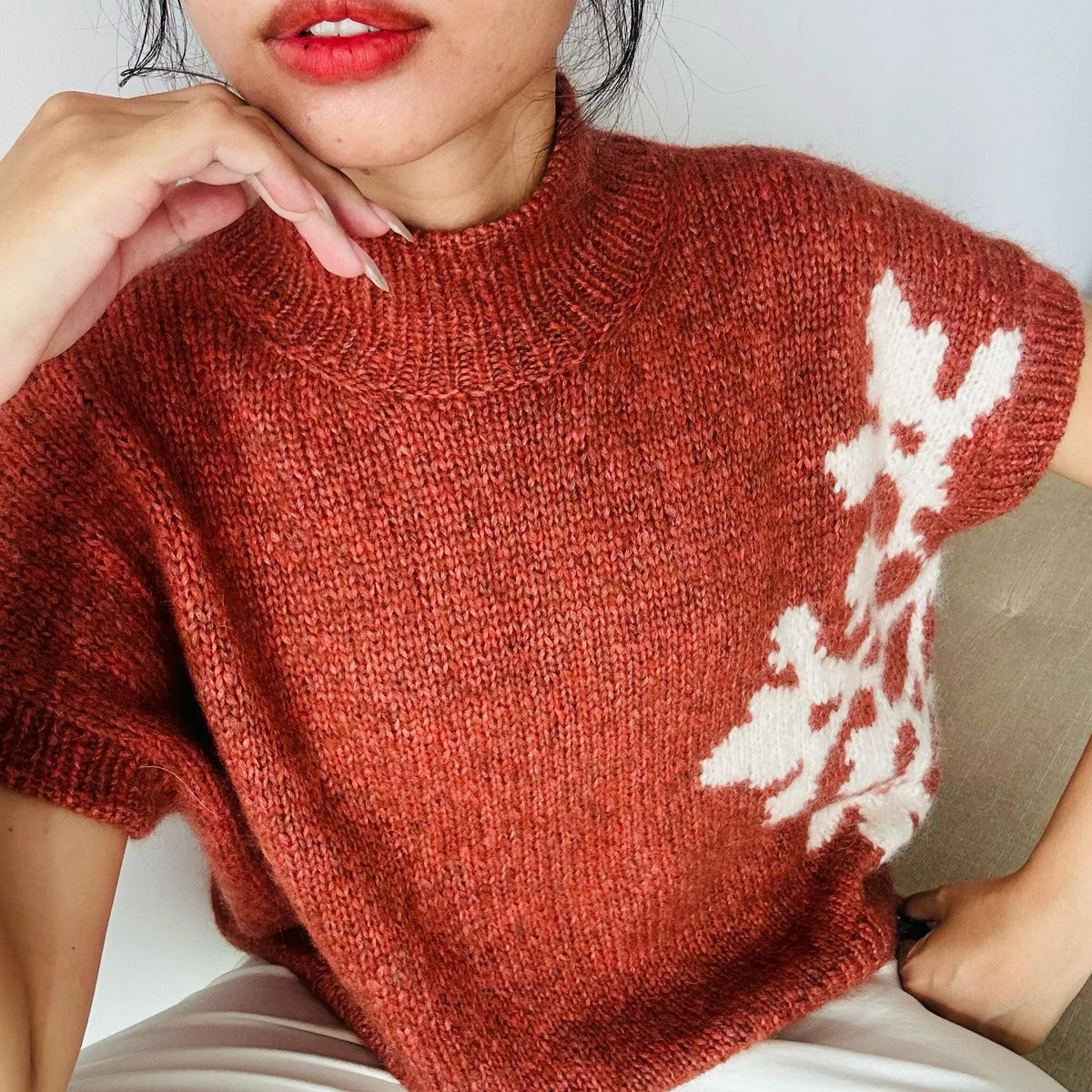 Festive Beginner Sweater Vest Knitting Pattern