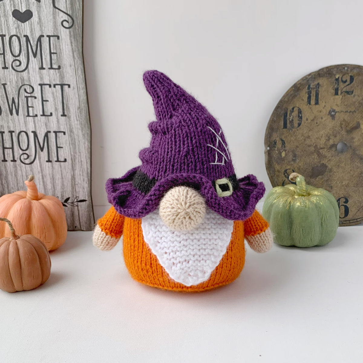 Whimsical Harvest Gnome Knitting Pattern
