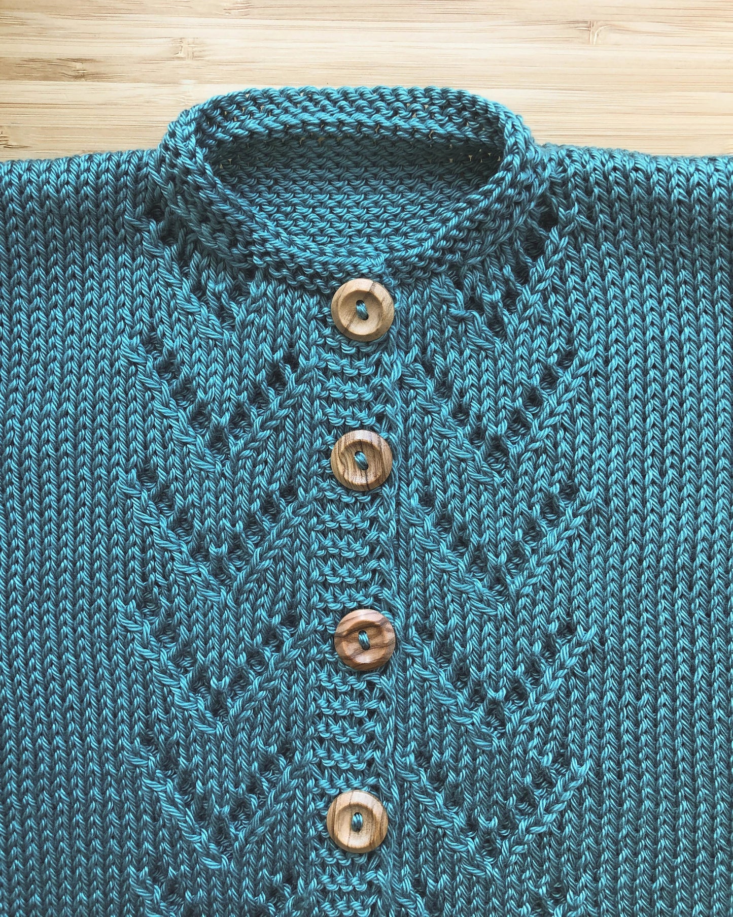 Delicate Infant Buttoned Jacket Knitting Pattern