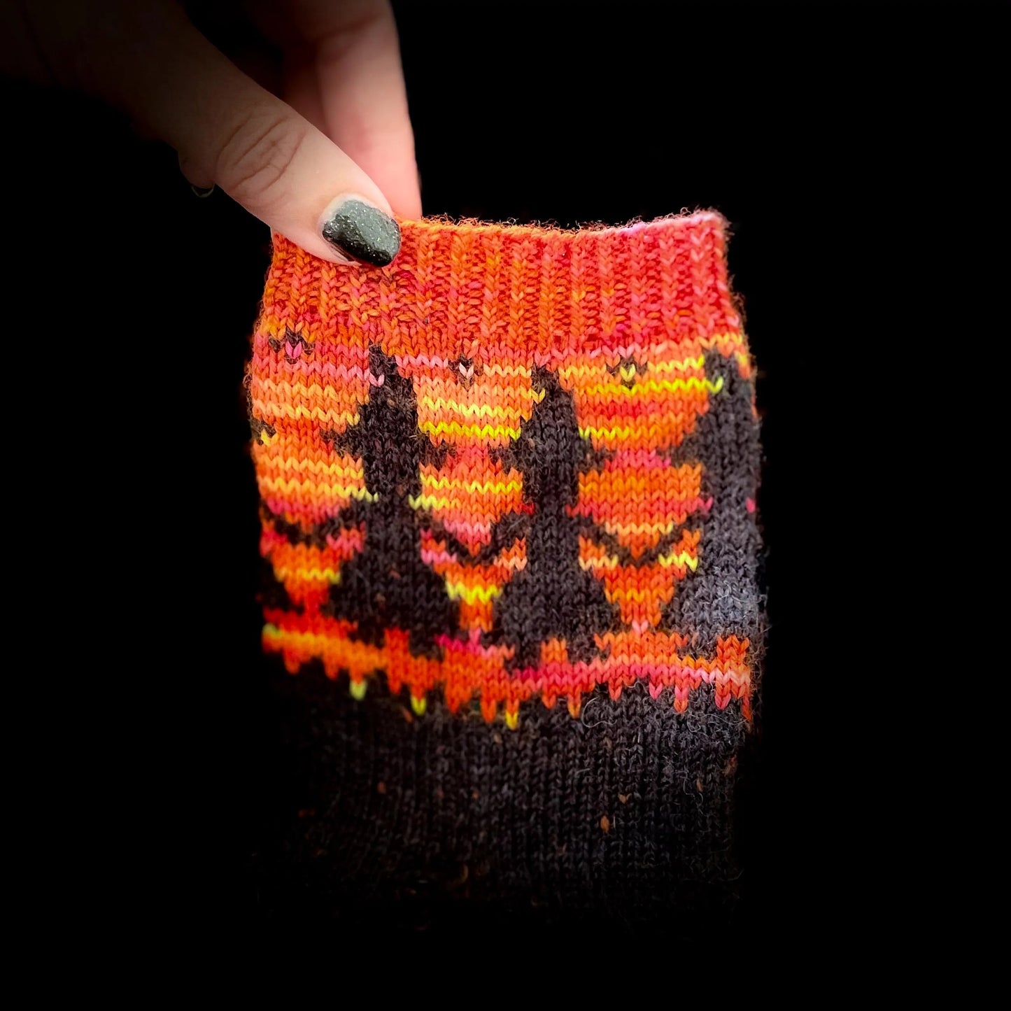 Midnight Mischief Sock Knitting Pattern