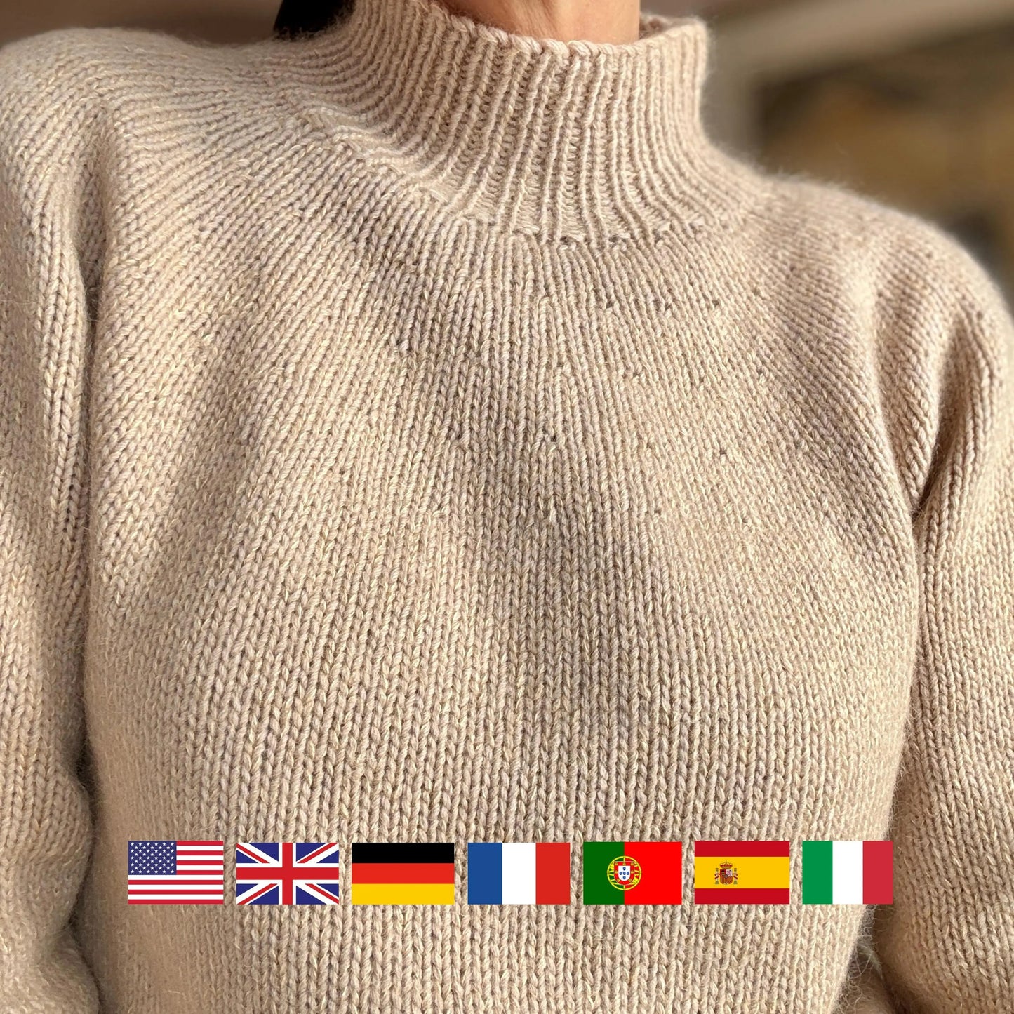 Easy Everyday Yoke Sweater Knitting Pattern