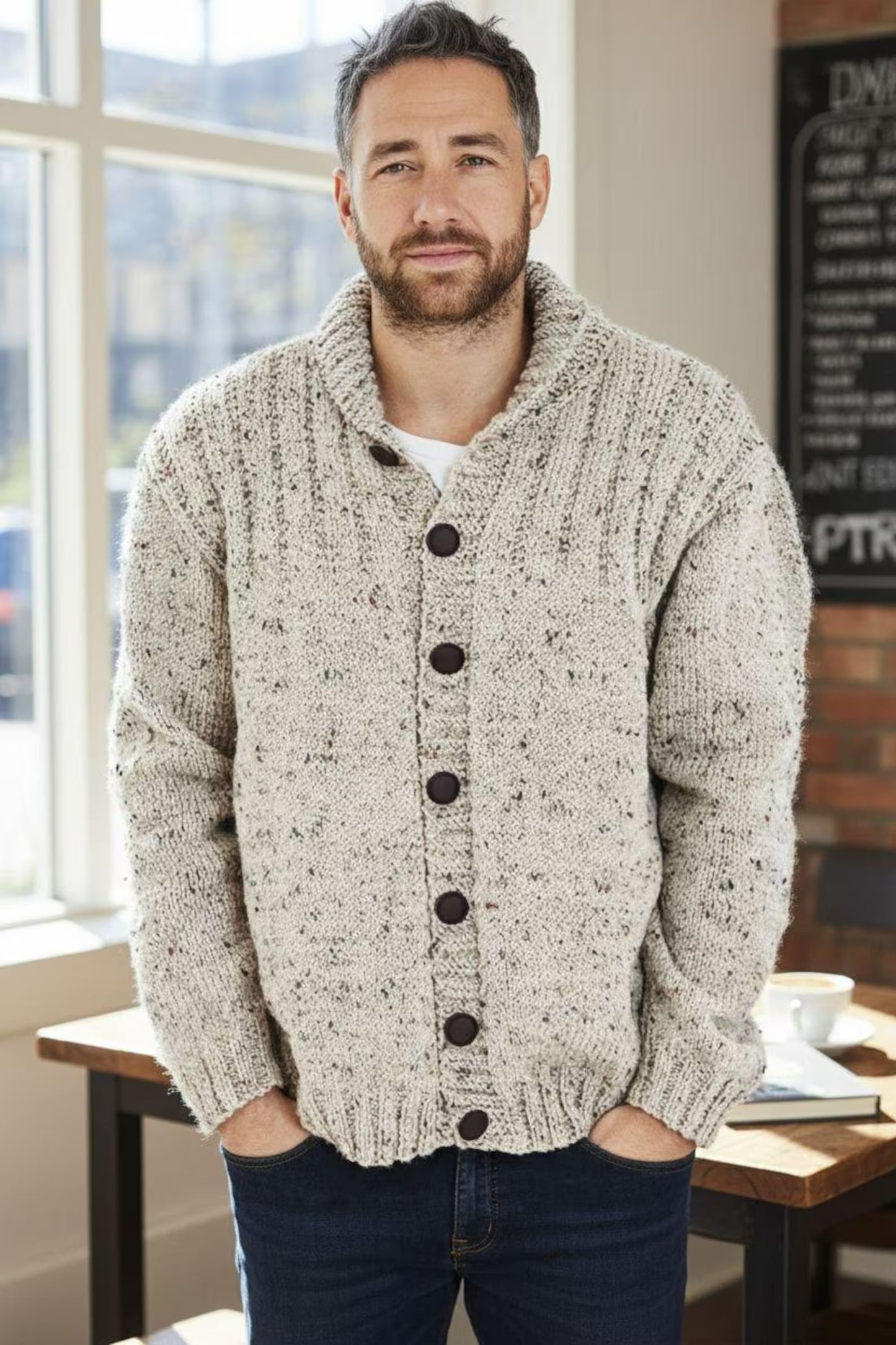 Ribbed Classic Comfy Jacket Knitting Pattern