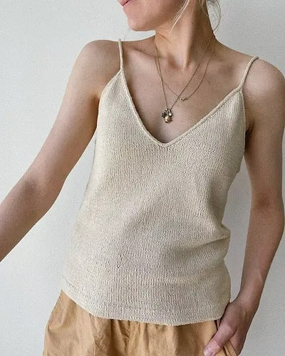 Classy Woman Tank Top Knitting Pattern