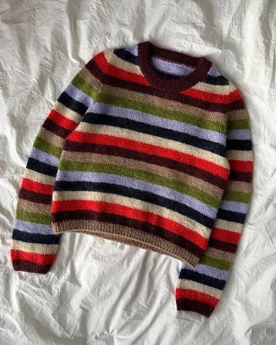 Old Money Stripe Sweater Knitting Pattern