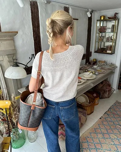 Clean Girl Blouse Knitting Pattern