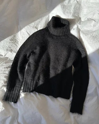 Old Money Turtle Neck Sweater Knitting Pattern