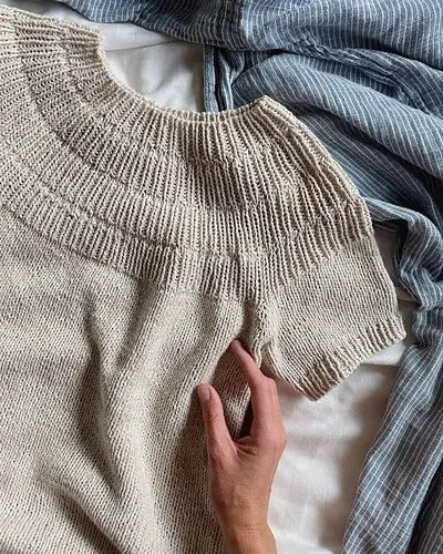 Clean Girl Blouse Knitting Pattern