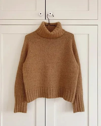 Old Money Turtle Neck Sweater Knitting Pattern