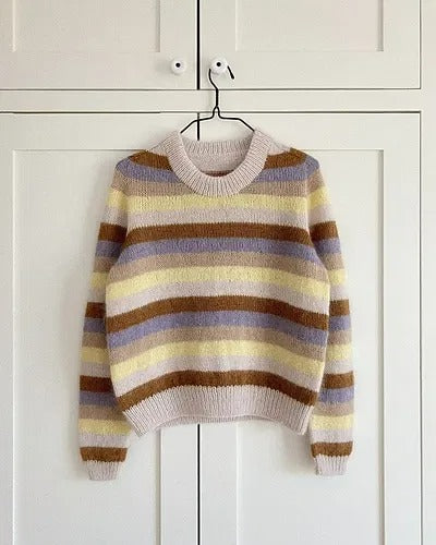 Old Money Stripe Sweater Knitting Pattern