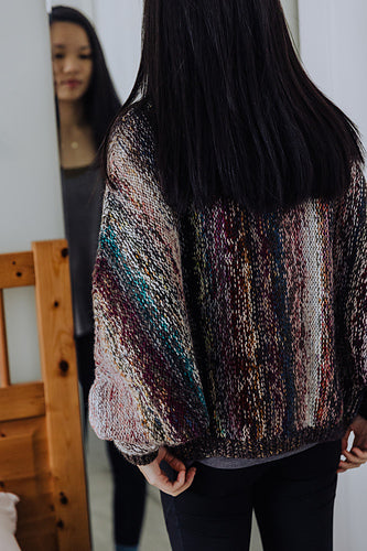 Scrap Yarn Cozy Cardigan Knitting Pattern