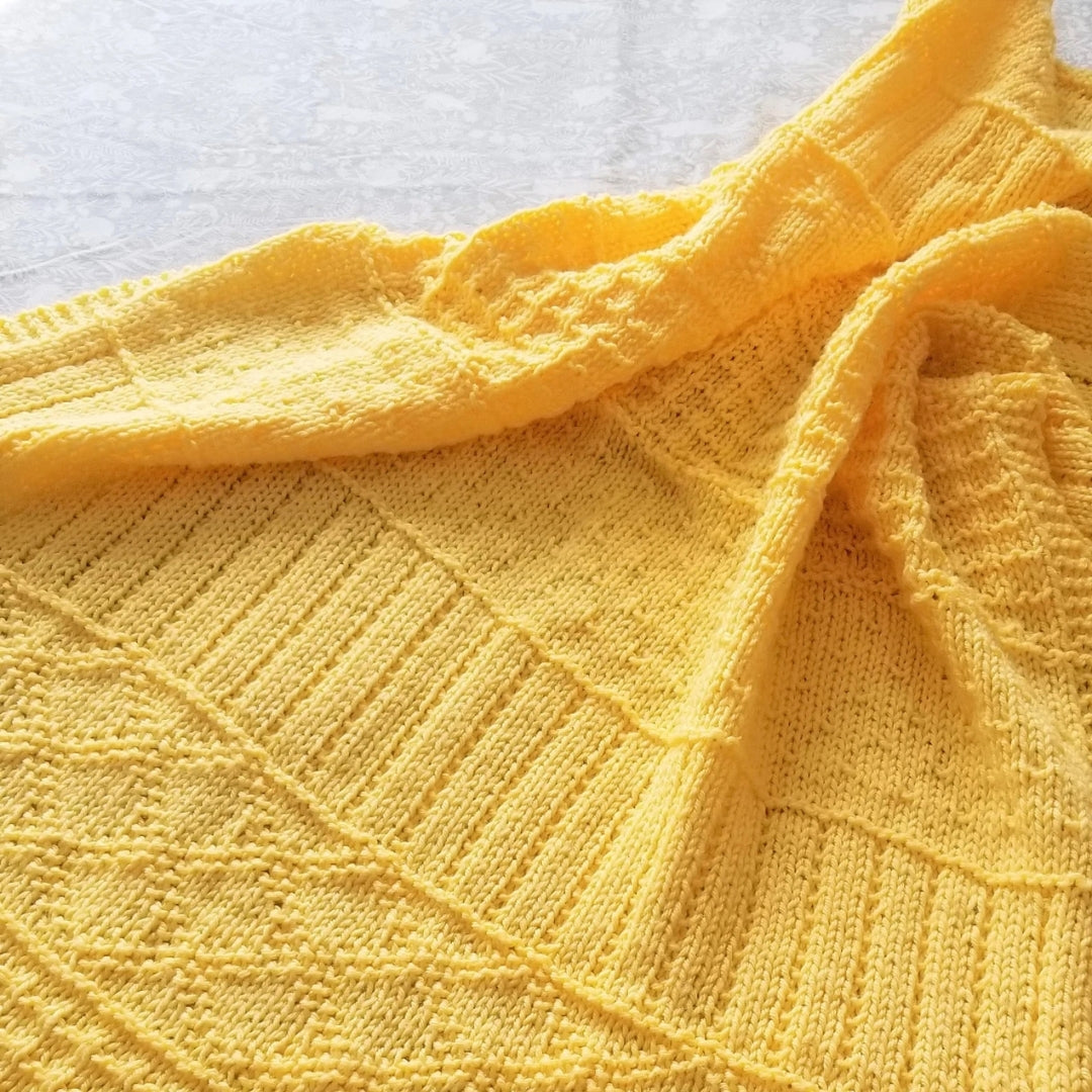 Storybook Patchwork Blanket Knitting Pattern