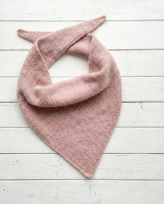 Easy Fluffy Bandana Scarf Knitting Pattern — Source view 1