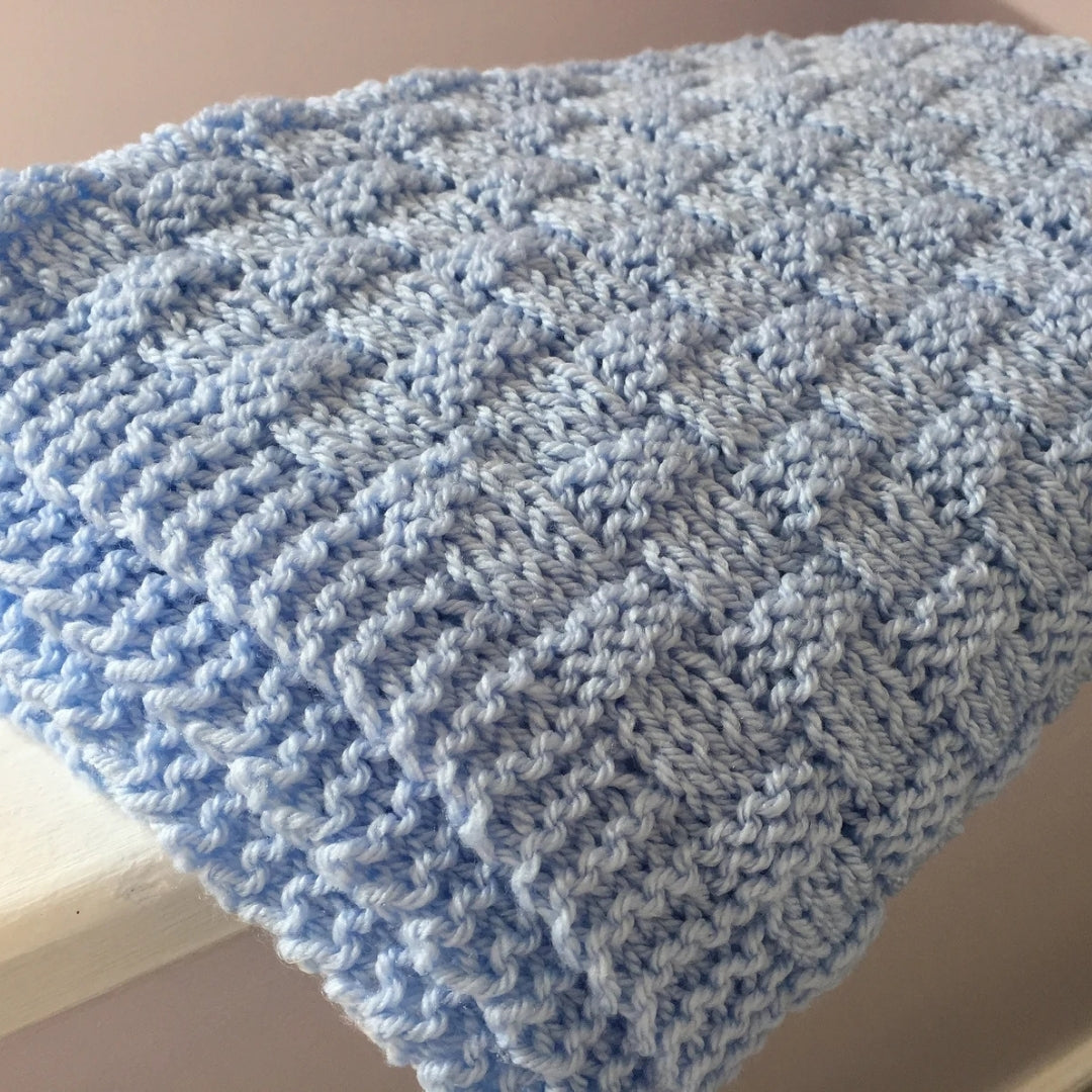 Whispering Baskets Blanket Knitting Pattern