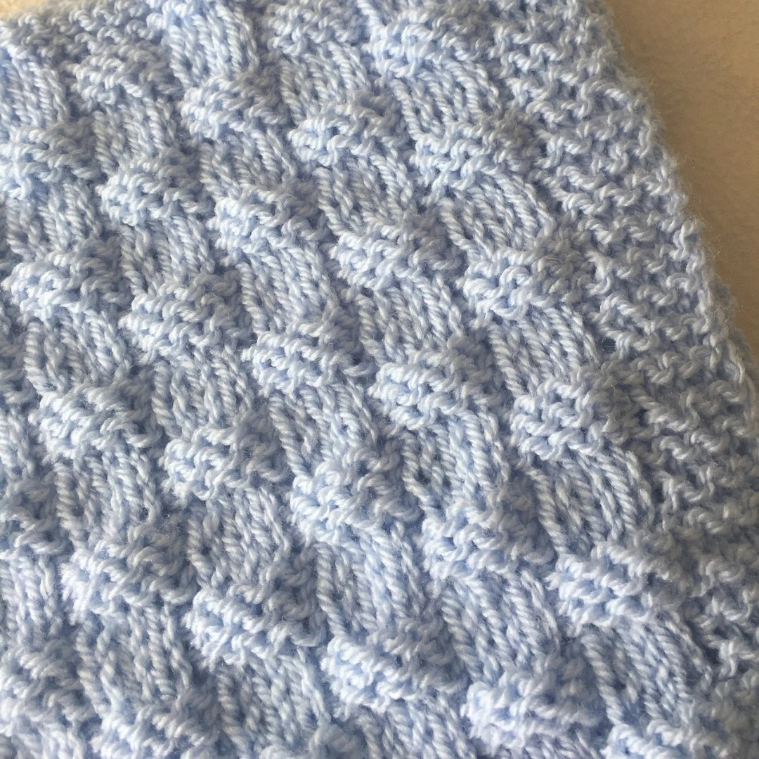 Whispering Baskets Blanket Knitting Pattern