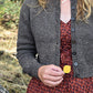My First Button Cardigan Knitting Pattern — finished design