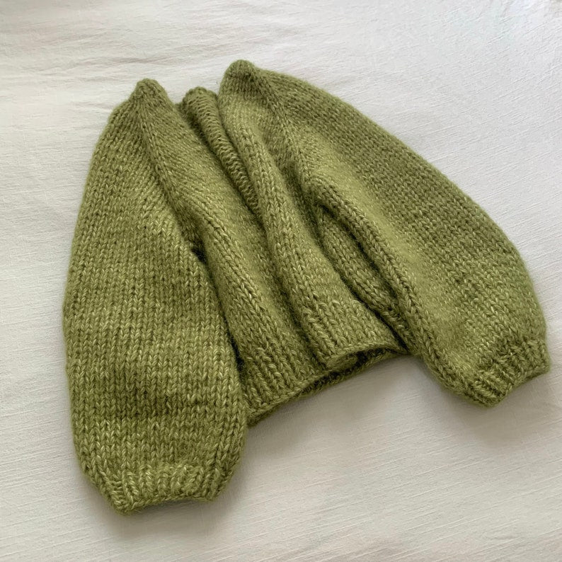 Easy Dance Raglan Cardigan Knitting Pattern — finished design