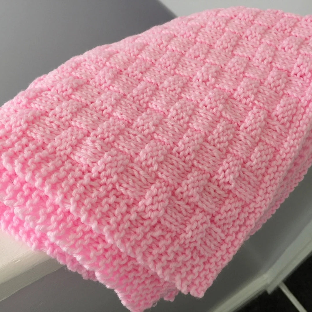 Whispering Baskets Blanket Knitting Pattern