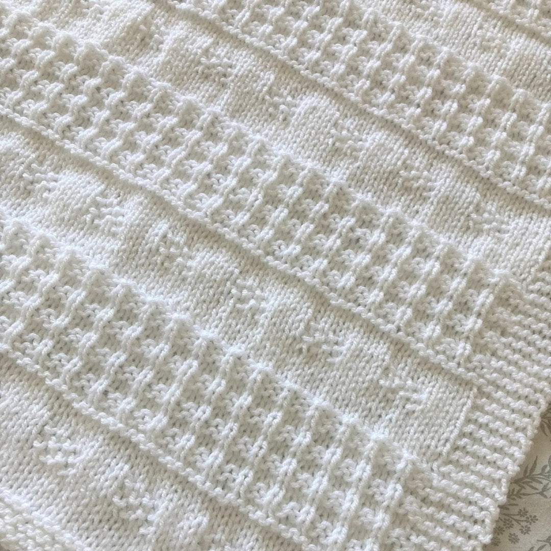 Serene Stria Blanket Knitting Pattern