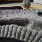 Moon Moth sweater knitting detail