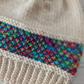 Weaver Warm Beanie — close-up of woven band and ribbing