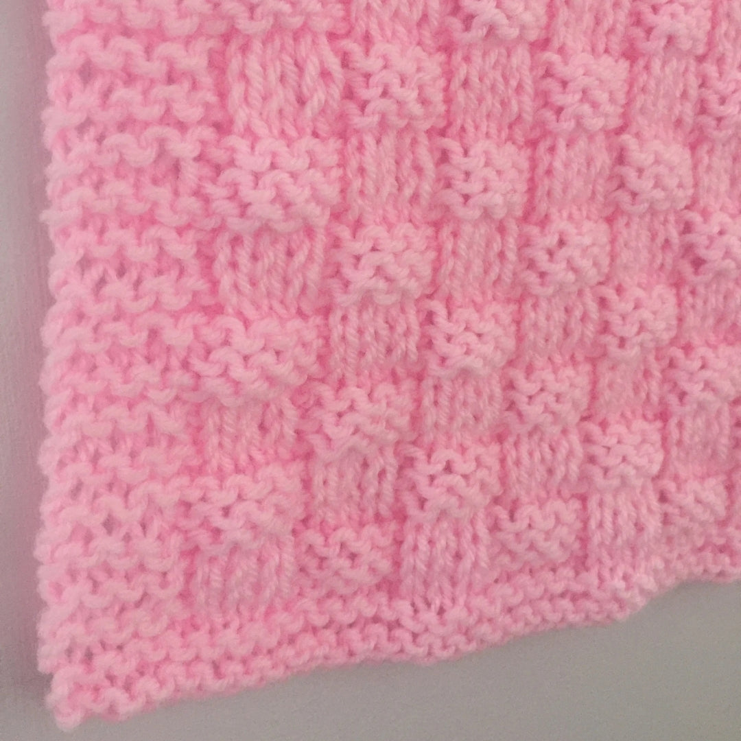 Whispering Baskets Blanket Knitting Pattern