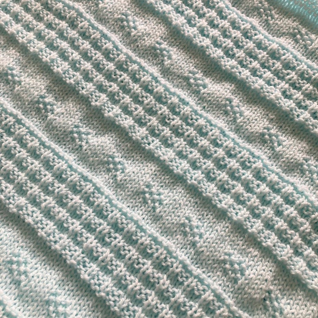 Serene Stria Blanket Knitting Pattern