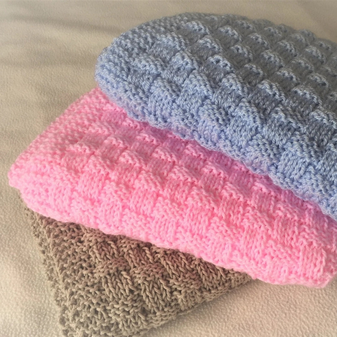 Whispering Baskets Blanket Knitting Pattern