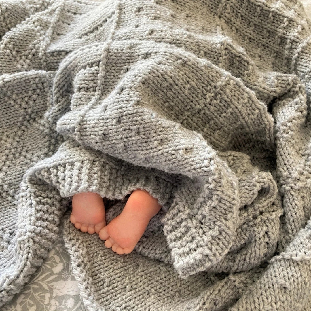 Storybook Patchwork Blanket Knitting Pattern