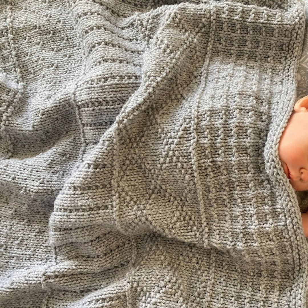 Storybook Patchwork Blanket Knitting Pattern