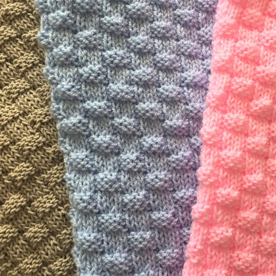 Whispering Baskets Blanket Knitting Pattern