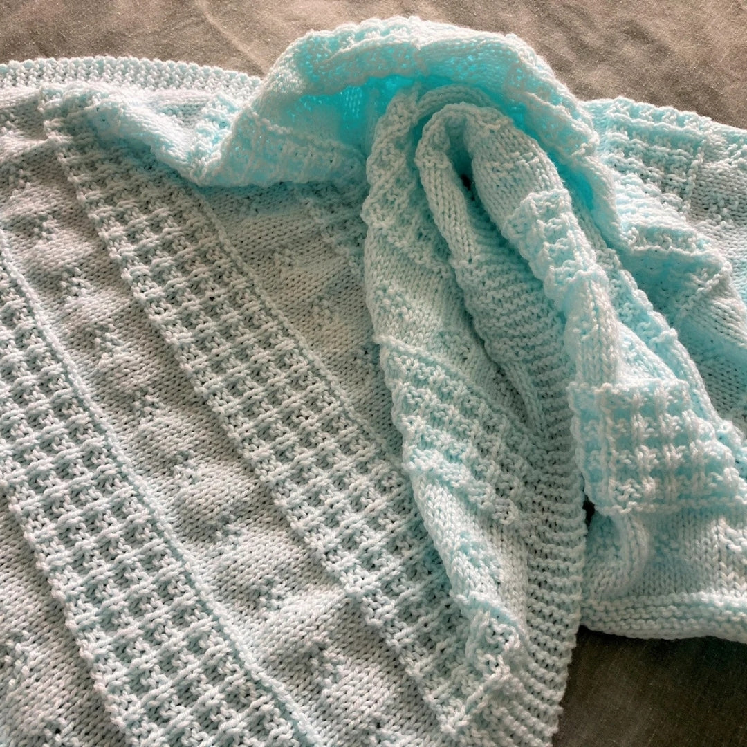 Serene Stria Blanket Knitting Pattern